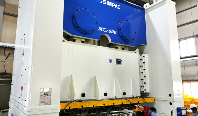 600-ton press of SIMPAC